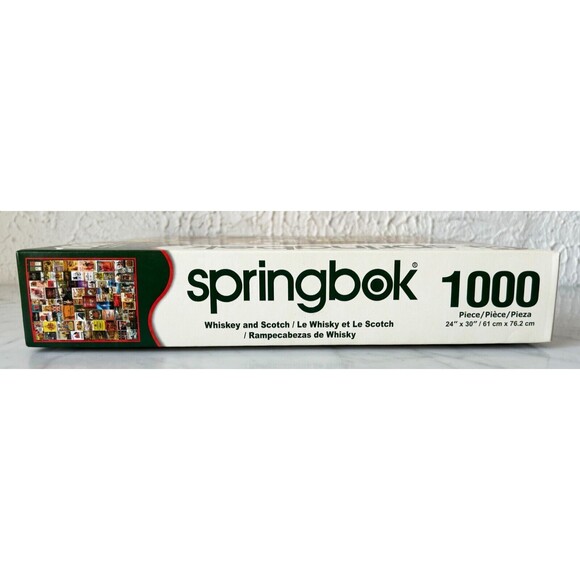 Whiskey and Scotch Springbok Puzzle 1000 Piece COMPLETE Dewar's-Jameson-Old Dad - Picture 5 of 8